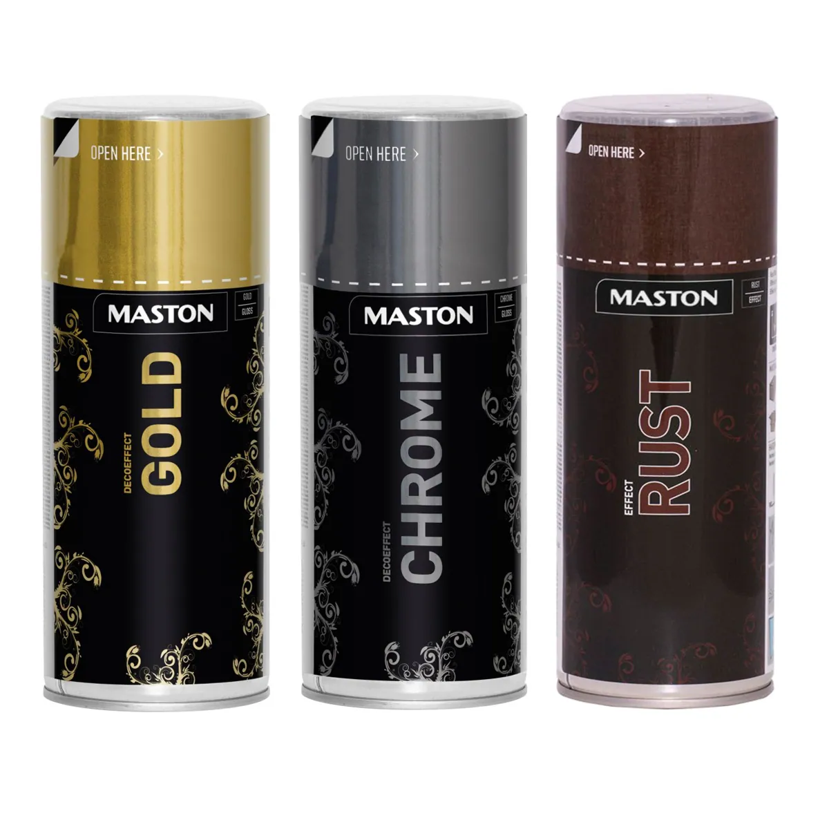 MASTON DECOEFFECT chrome, gold, rugina