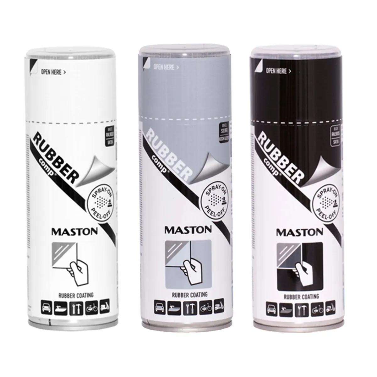 MASTON RUBBERCOMP - vopsea spray cauciucată specială