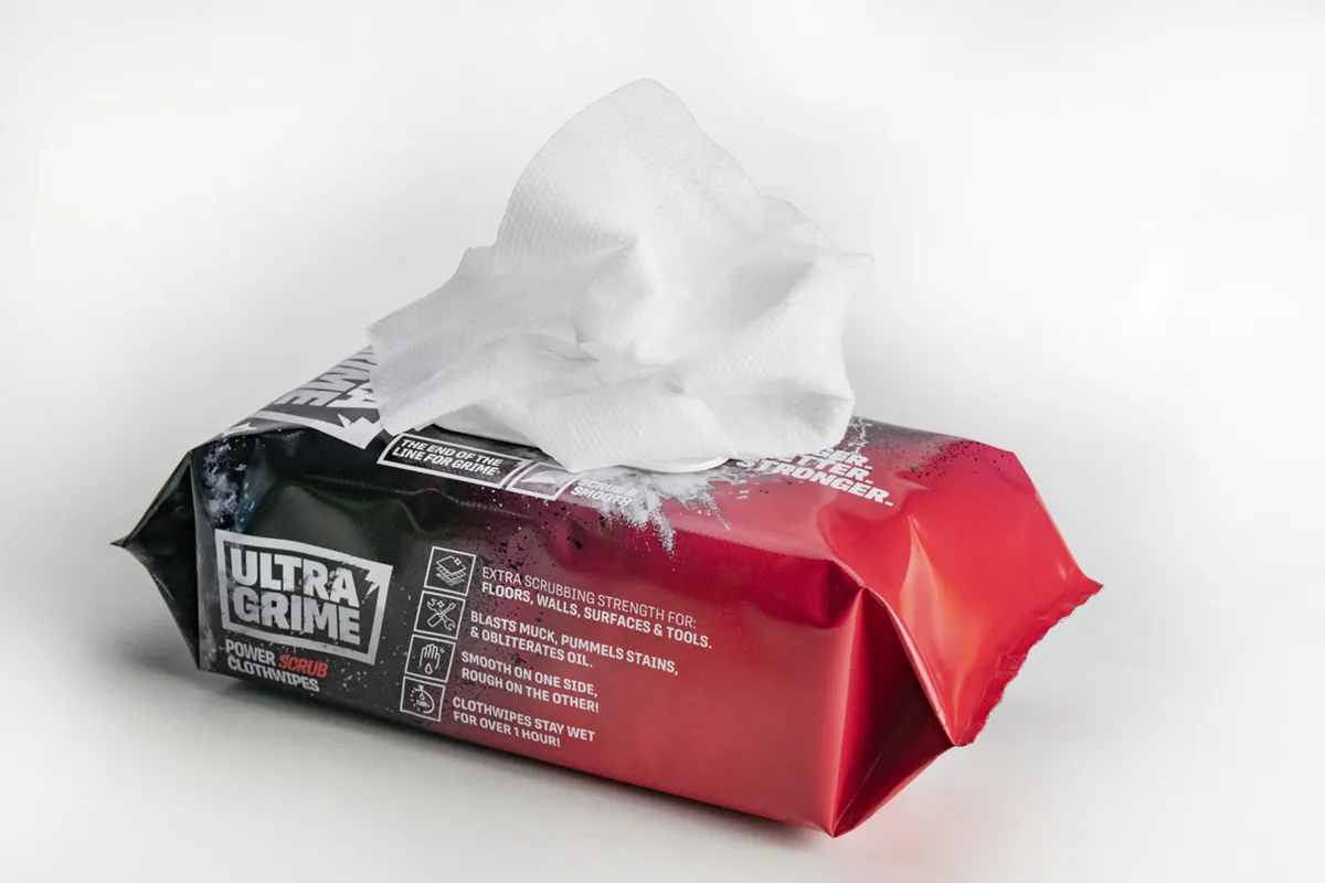 ULTRAGRIME® PRO: POWER SCRUB - șervețele umede, abrazive