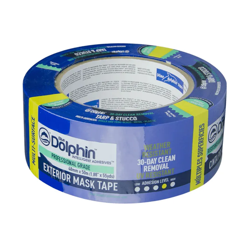 BLUE DOLPHIN TARP & STUCCO bandă de mascare pentru suprafețe netede 48 mm x 50 m