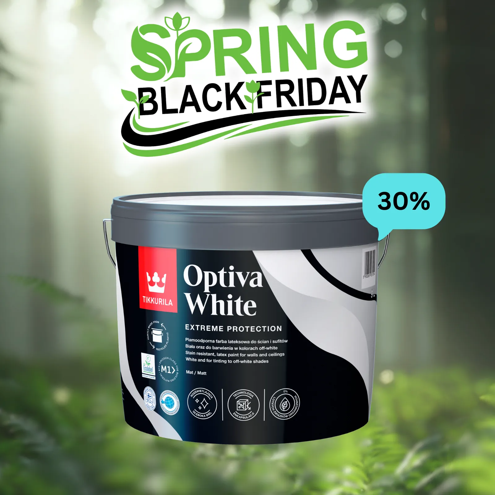 PROMOȚIE! TIKKURILA OPTIVA WHITE