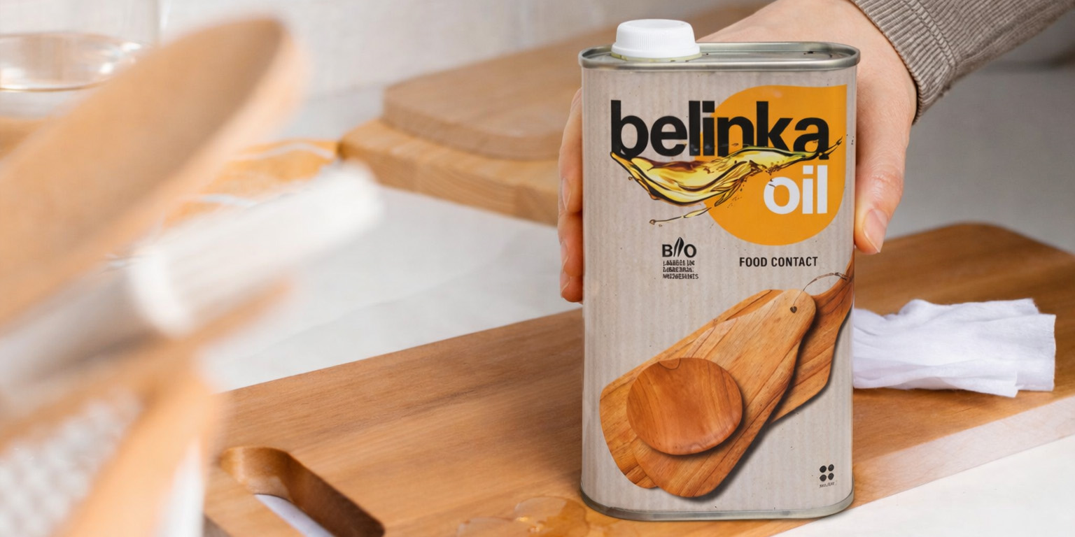 Cum să îți îngrijești ustensilele și suprafețele din lemn din bucătărie cu Belinka Food Contact