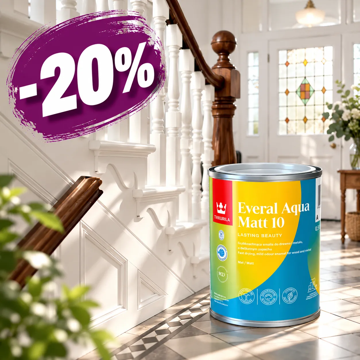 TIKKURILA EVERAL AQUA MATT 10